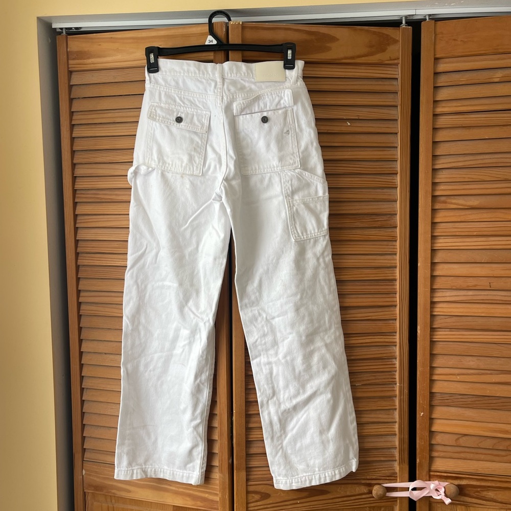 Women’s White Cargo Pants - Picture 2 of 6